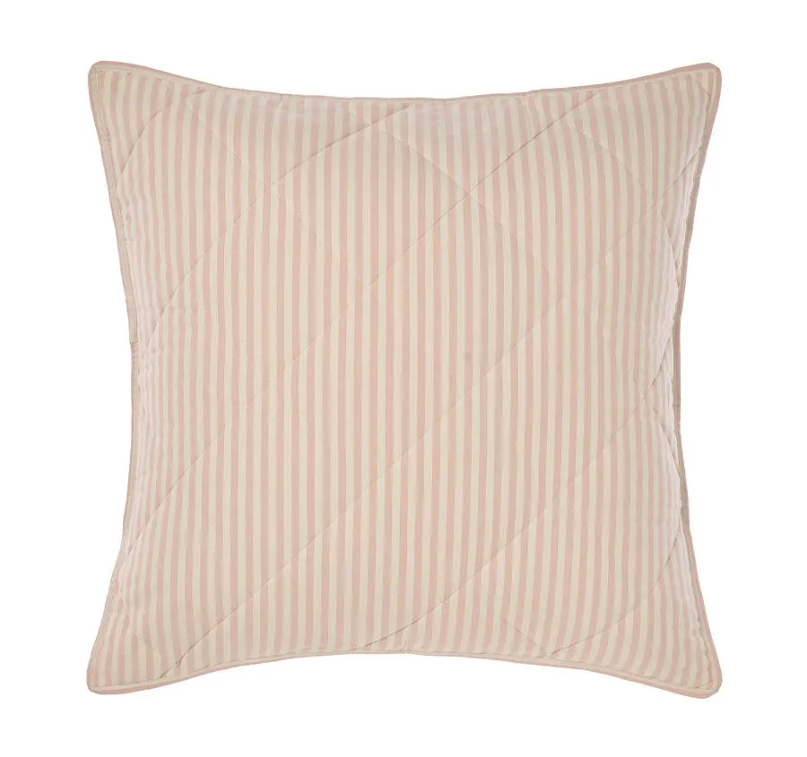 Classic Stripe European Pillowcase Rose