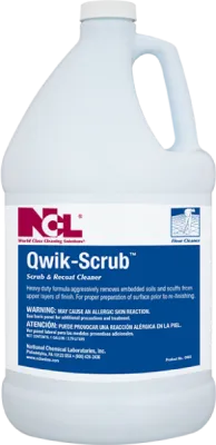 CLEANER/ "QWIK SCRUB" Scrub and Recoat Floor Cleaner, Gallon