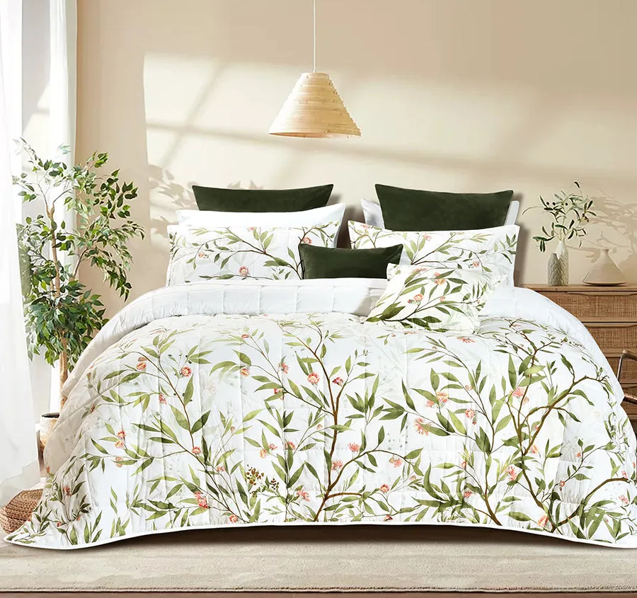 Corymbia Coverlet Set Range White