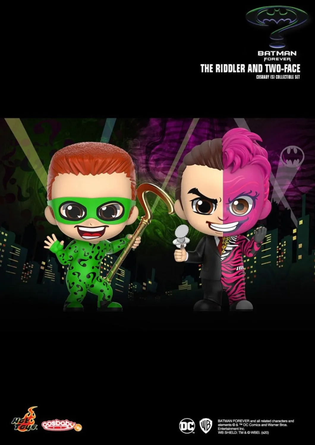 COSBABY (S) BATMAN FOREVER THE RIDDLER AND TWO-FACE COLLECTIBLE SET - COSB720