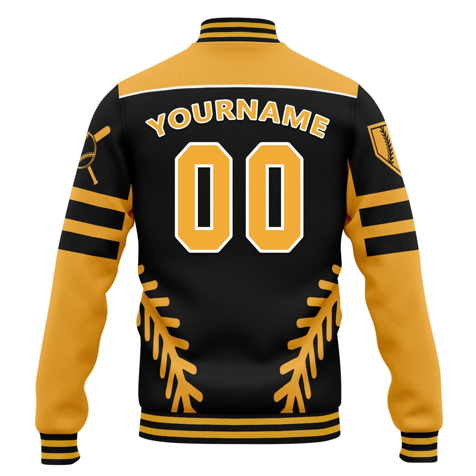 Custom Jacket Bomber Full-Snap Varsity Letterman Personalized Jacket FZ005-D023003-7