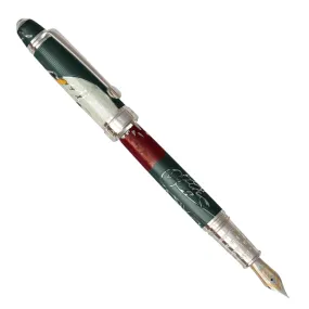 David Oscarson Hans Christian Andersen Black Red White Fountain Pen