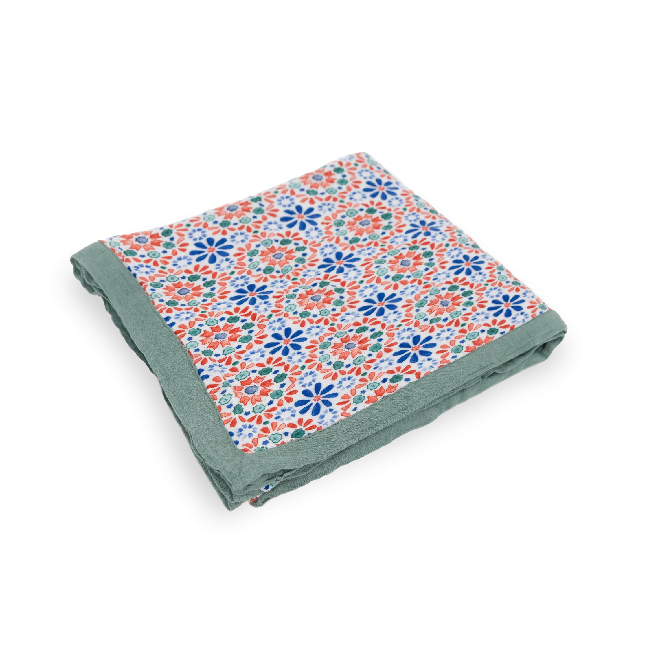 Deluxe Muslin Quilted Throw - Kaleidoscope