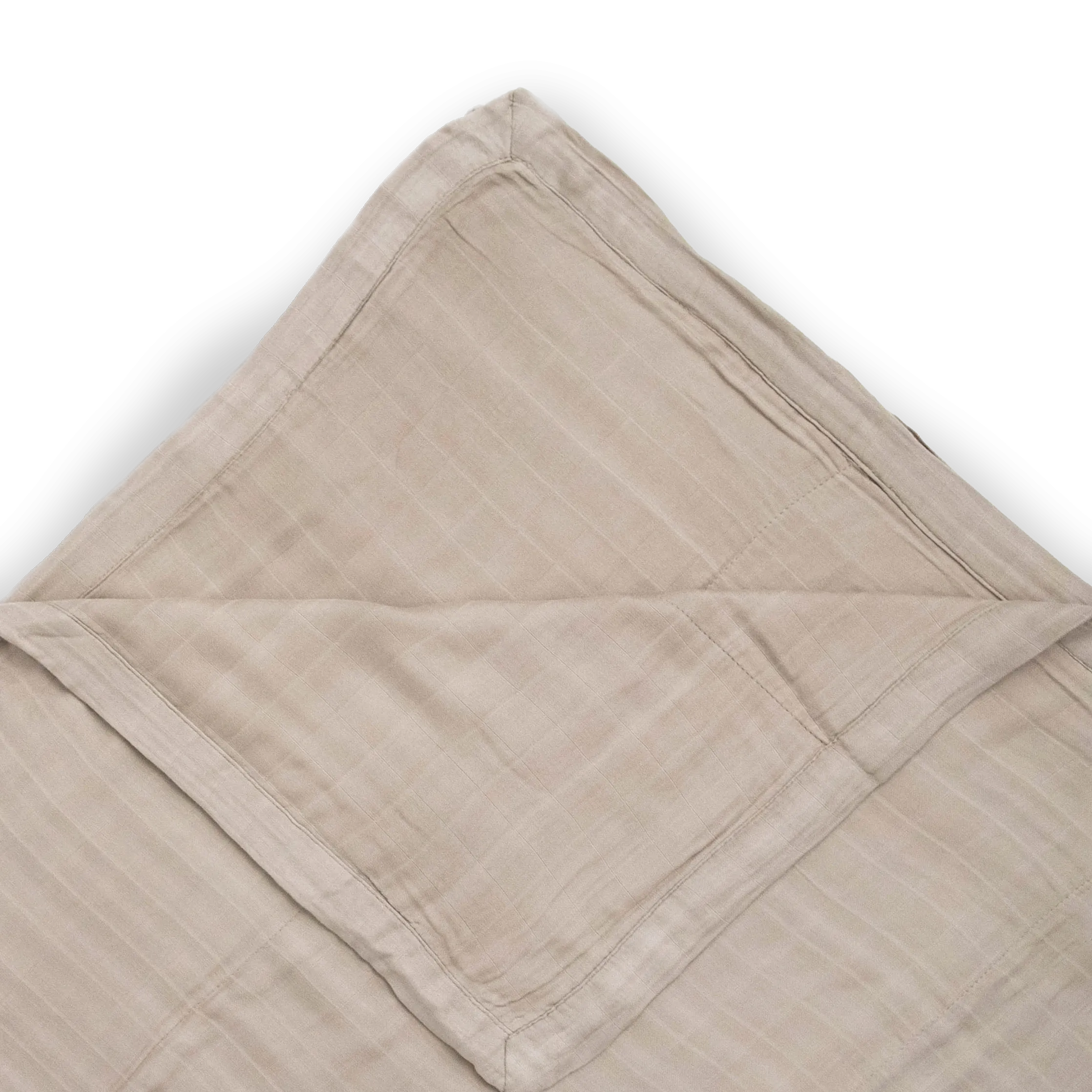 Deluxe Muslin Quilted Throw - Oatmeal