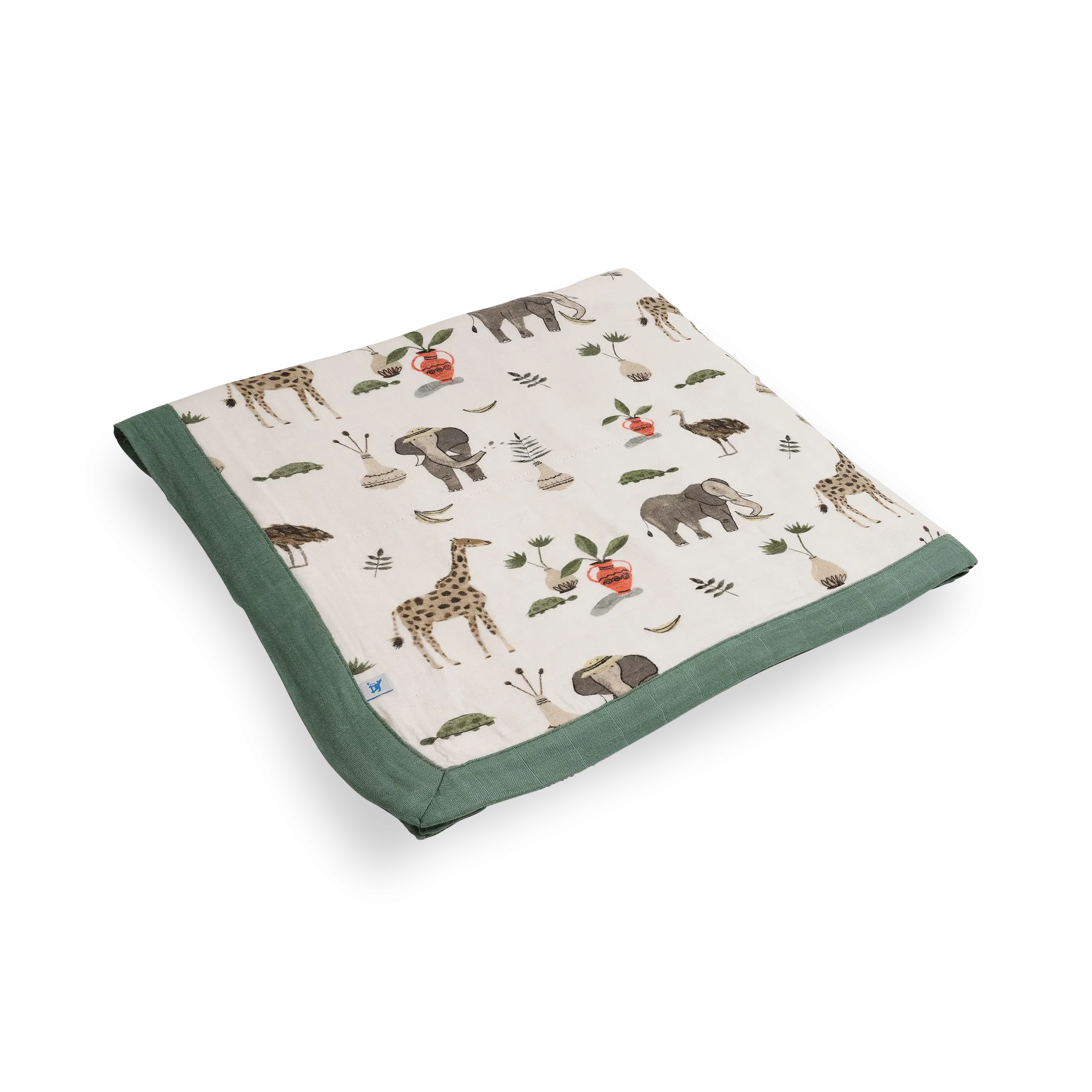 Deluxe Muslin Quilted Throw - Safari Social 2