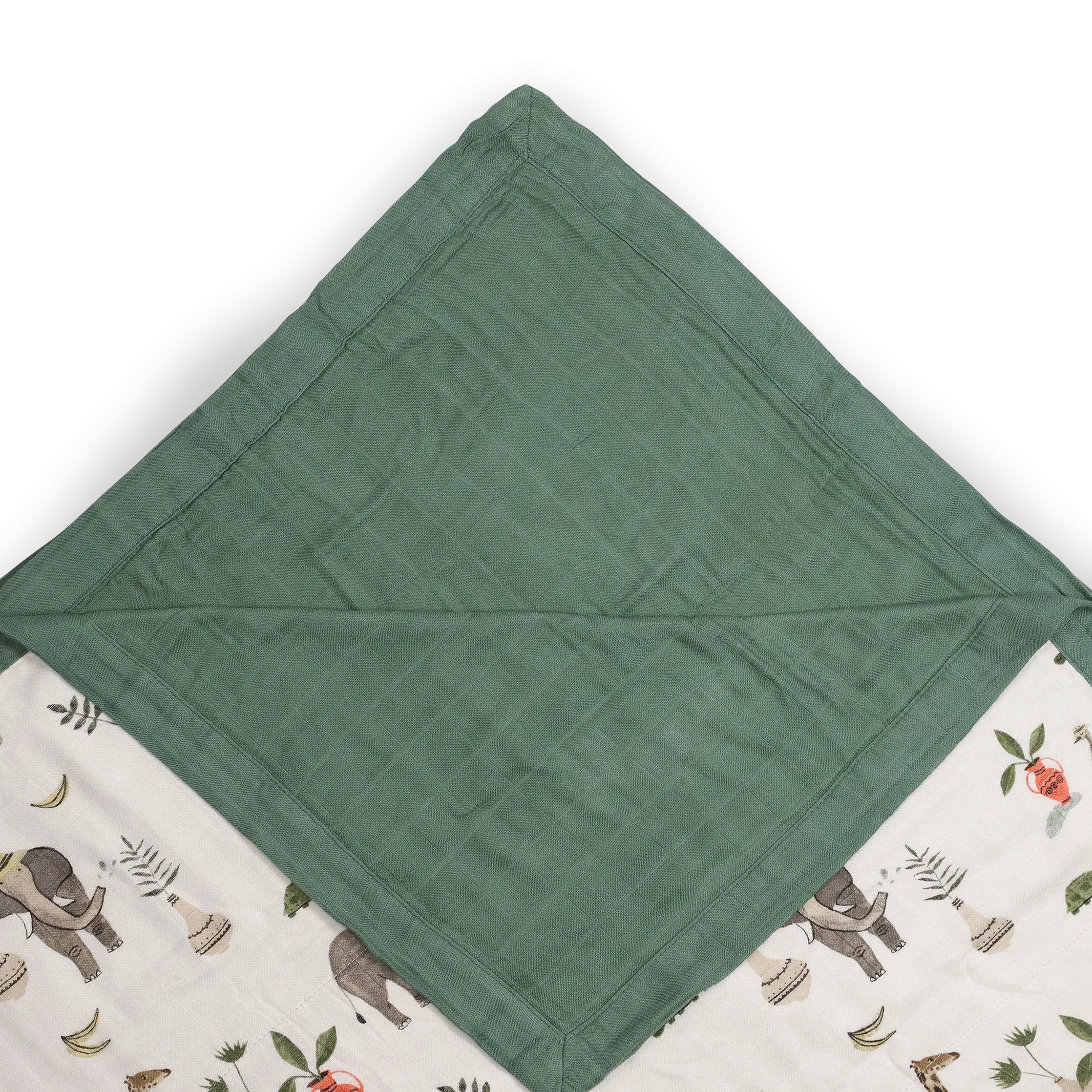 Deluxe Muslin Quilted Throw - Safari Social 2