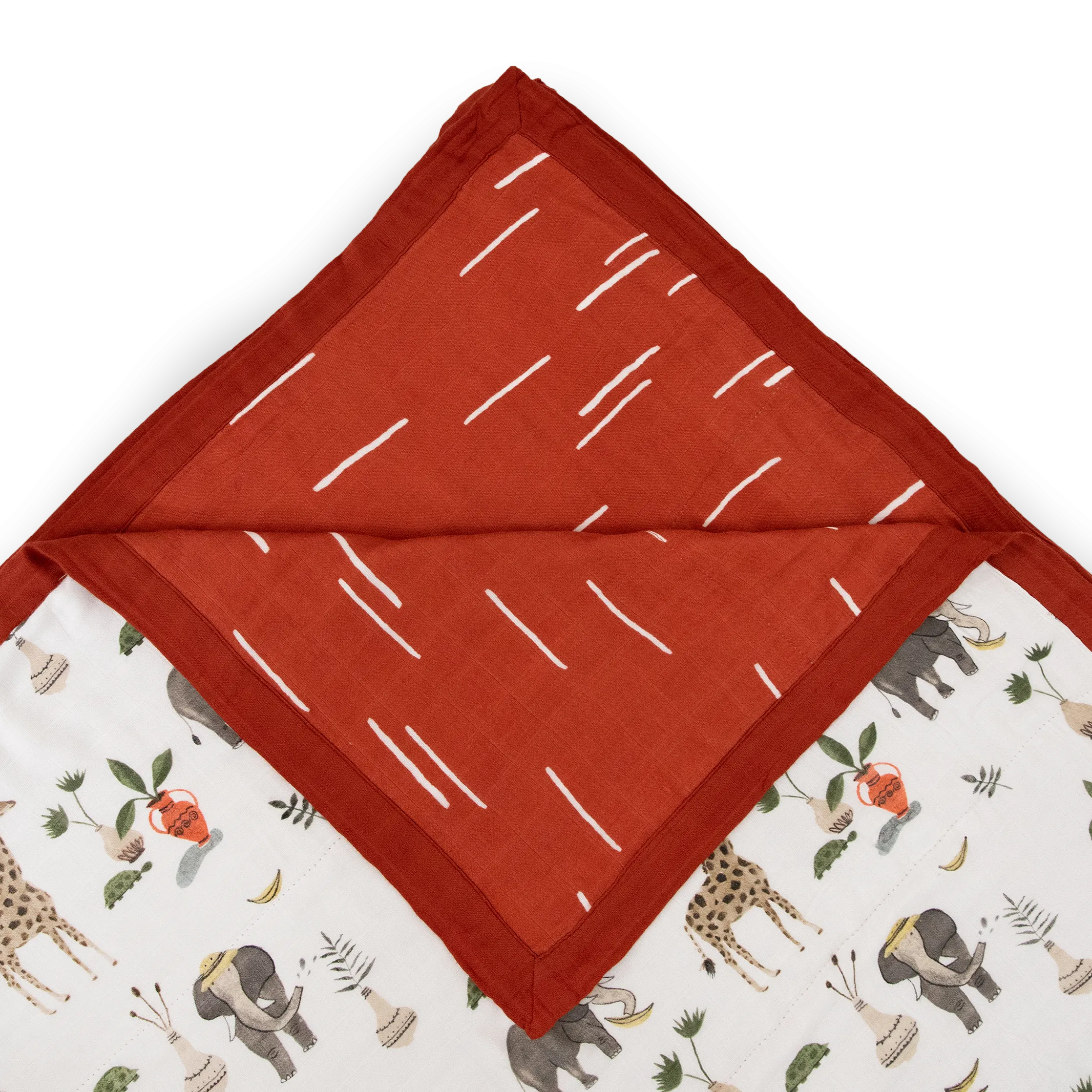 Deluxe Muslin Quilted Throw - Safari Social