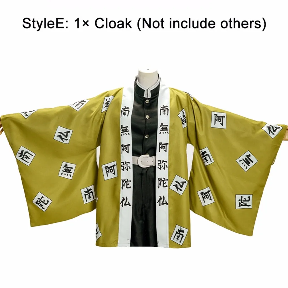 Demon Slayer Kimetsu no Yaiba Kochou Shinobu Kamado Tanjirou Cosplay Cape Tomioka Giyuu Agatsuma Zenitsu Casual Kimono Cloak