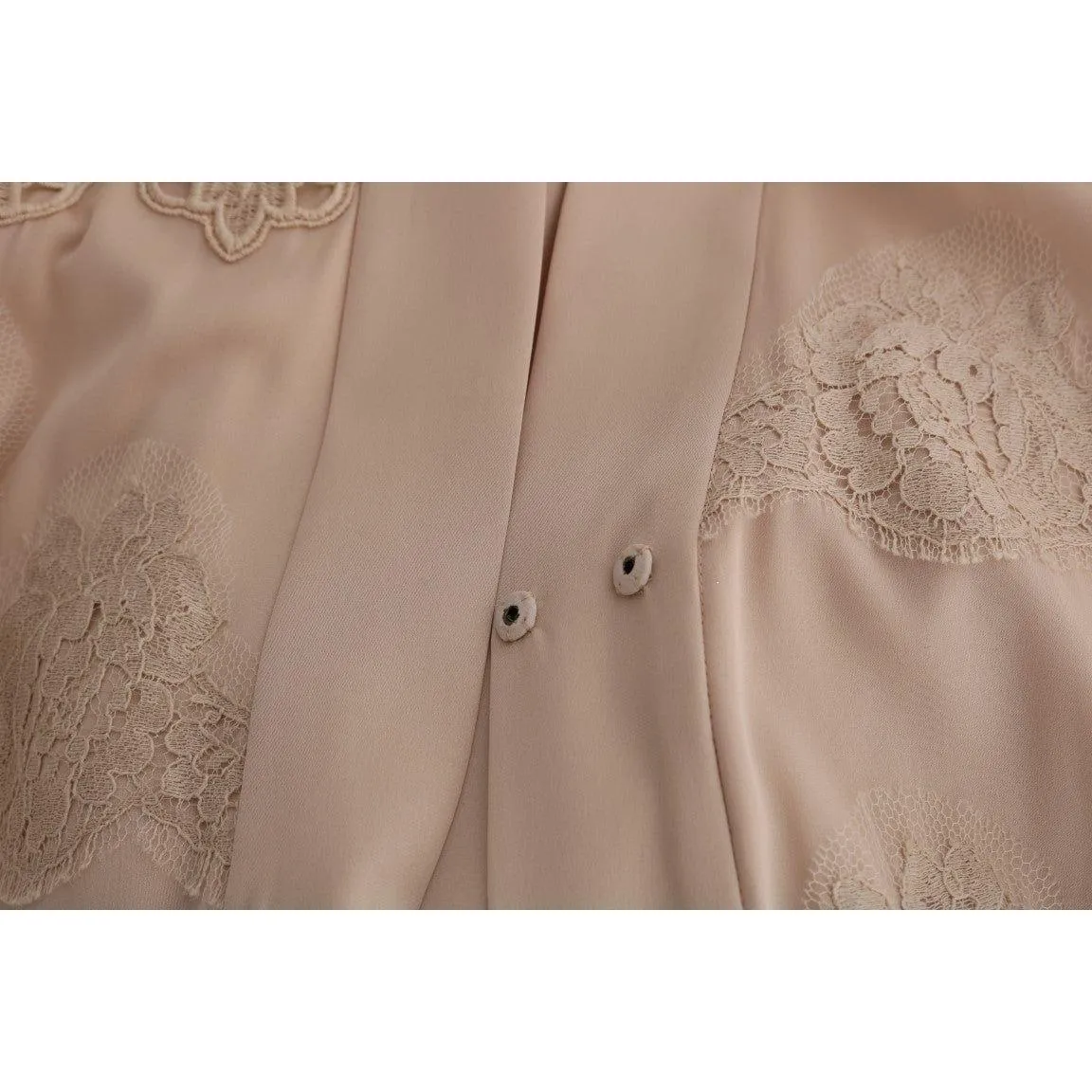 Dolce & Gabbana Elegant Beige Cape Kaftan Dress