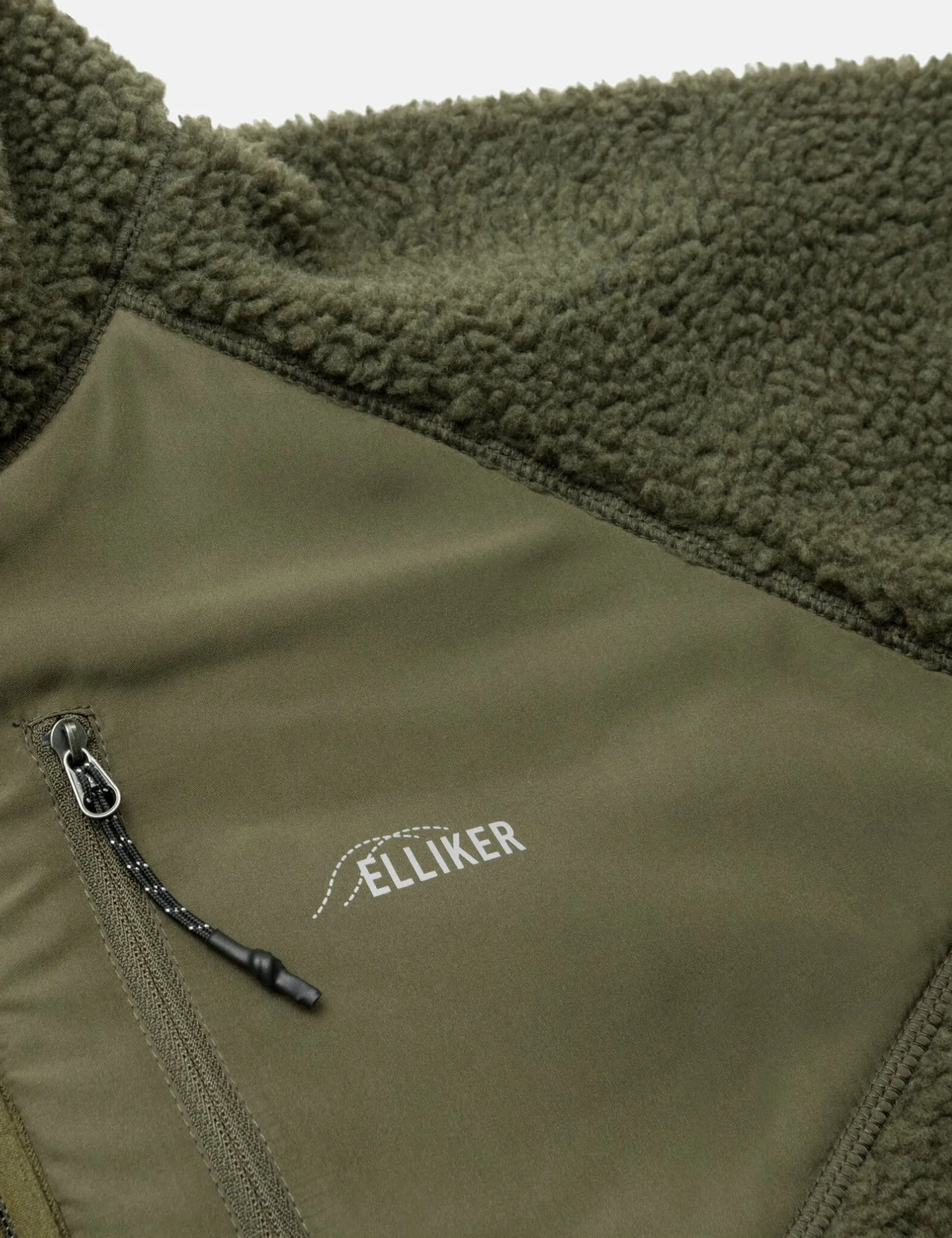 Elliker Keld Fleece Jacket - Olive Green