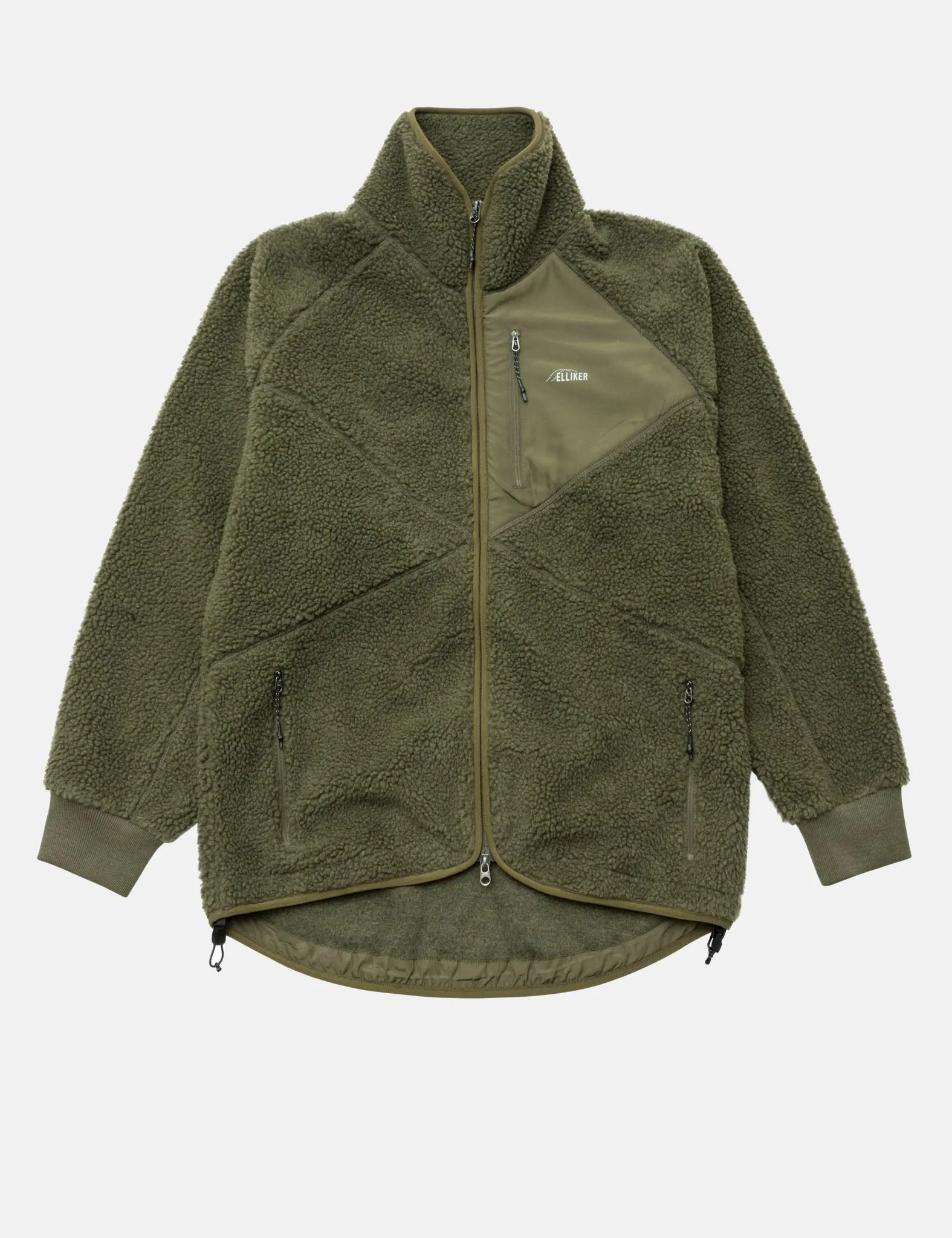 Elliker Keld Fleece Jacket - Olive Green