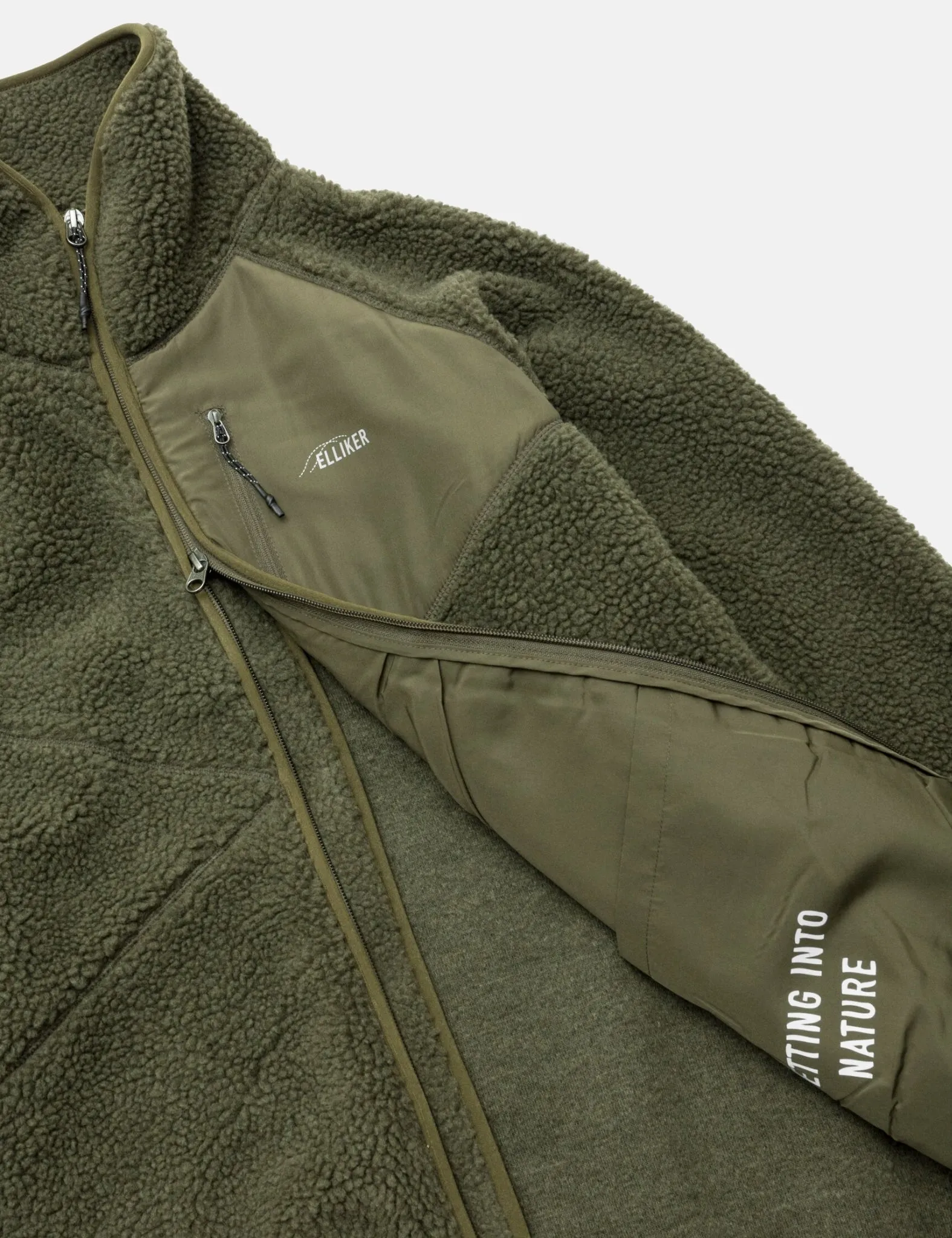 Elliker Keld Fleece Jacket - Olive Green