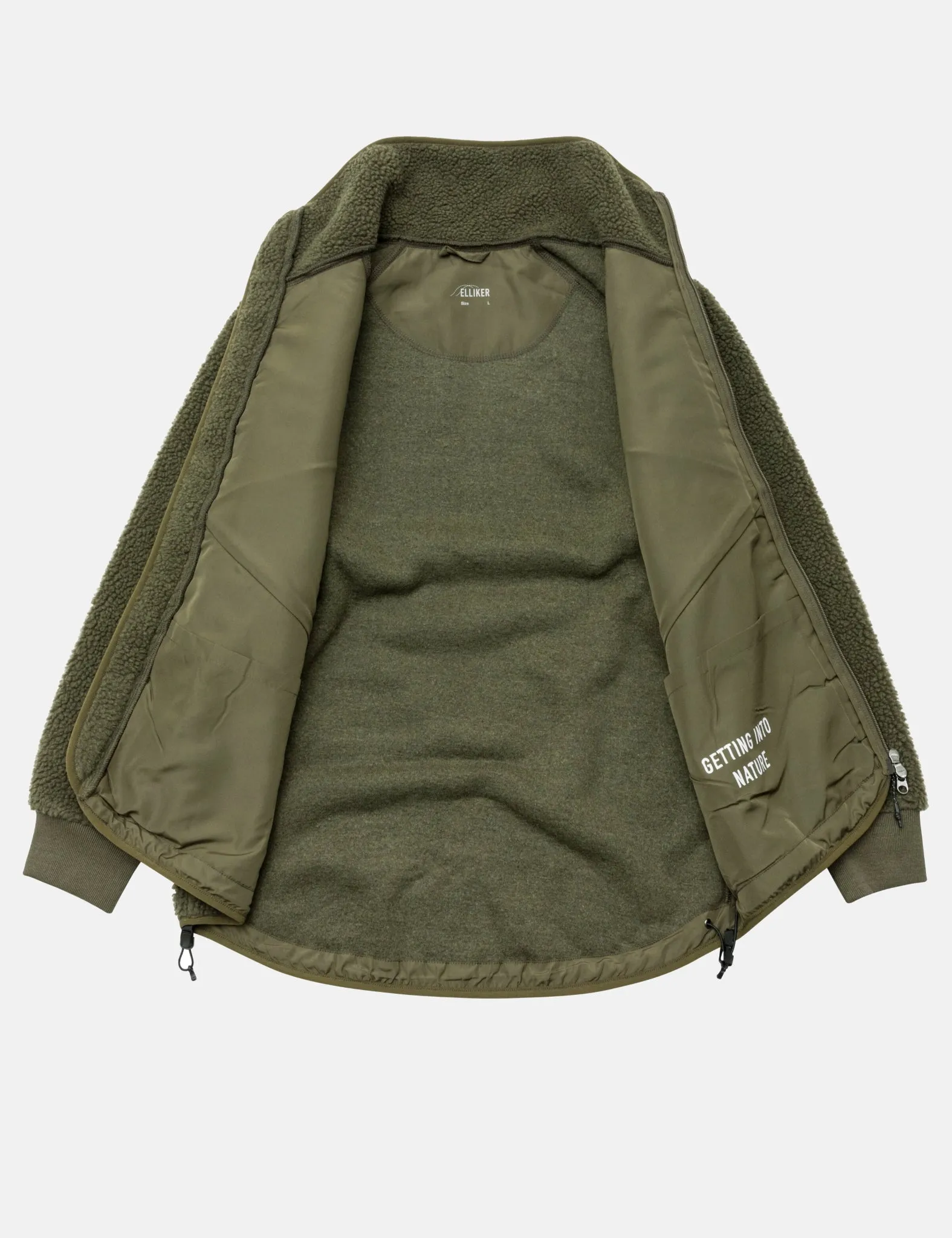 Elliker Keld Fleece Jacket - Olive Green