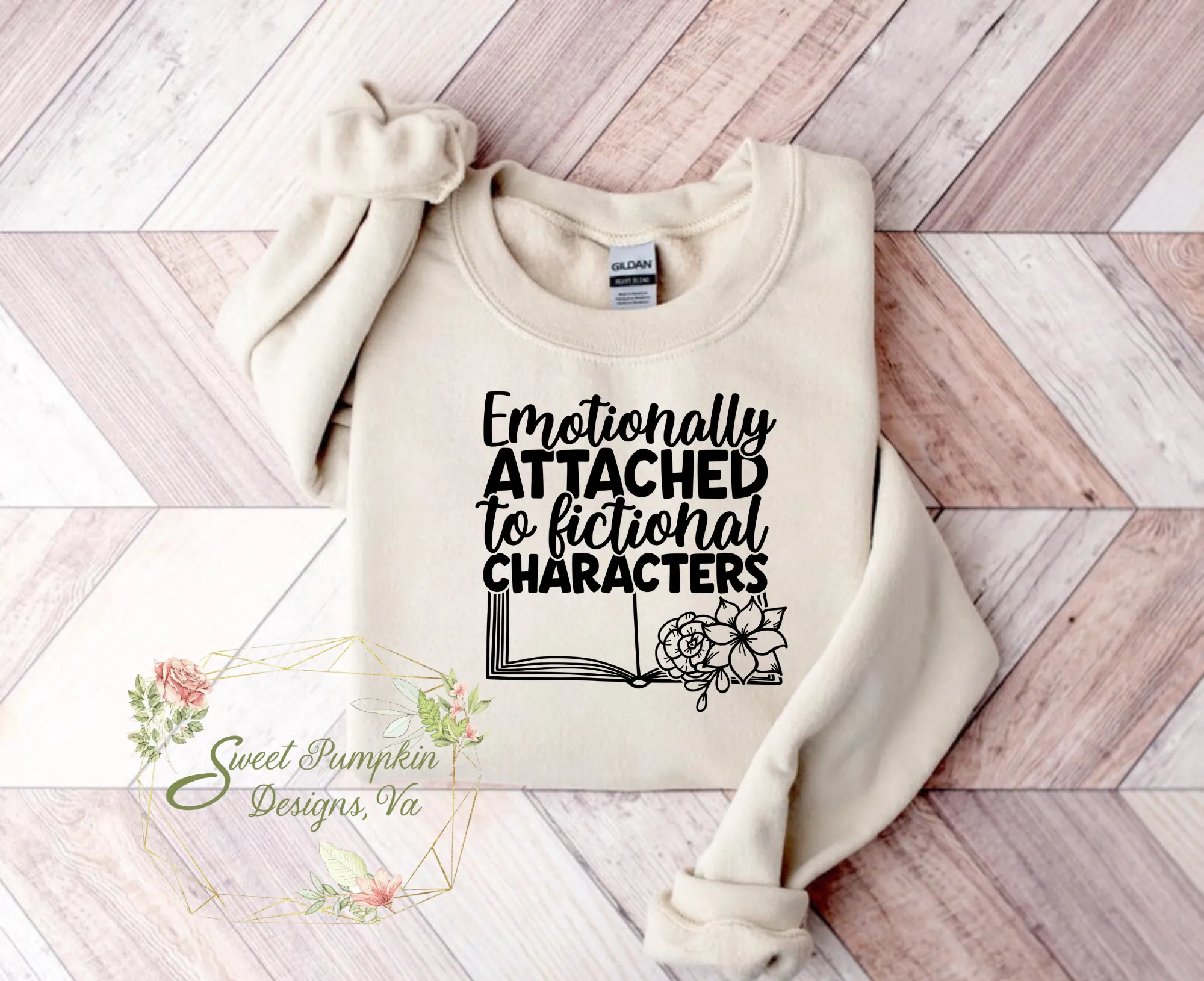 Emotionally Attached to Fictional Characters | Book Lover Sweatshirt | Booktok Sweater