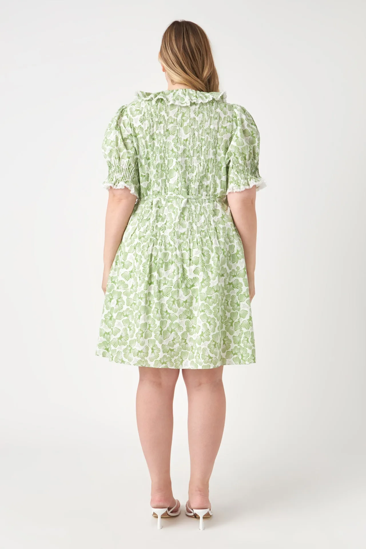 English Factory - Ruffle Pintuck Dress