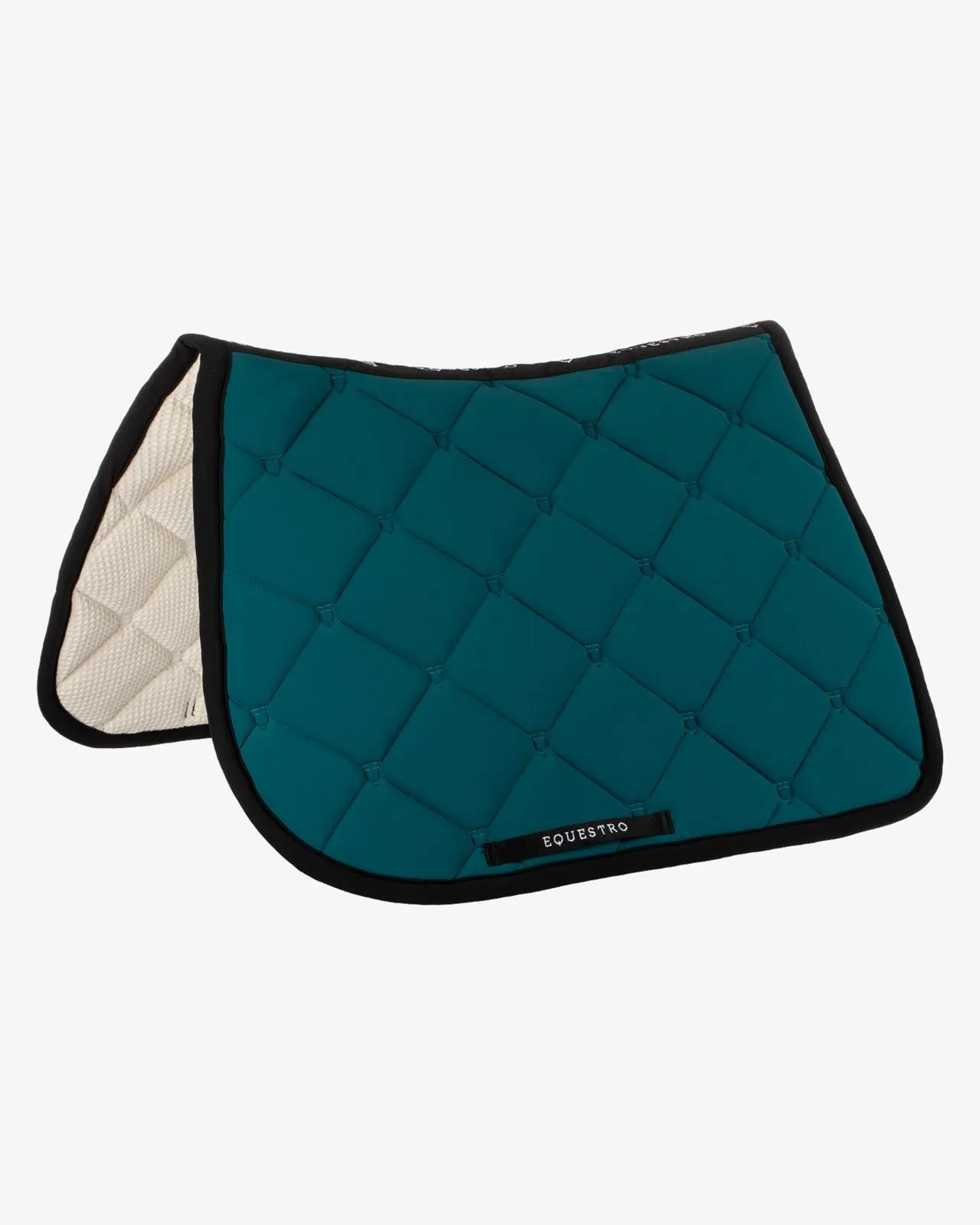 Equestro Multi Logo Quilted Saddle Pad - Jumping