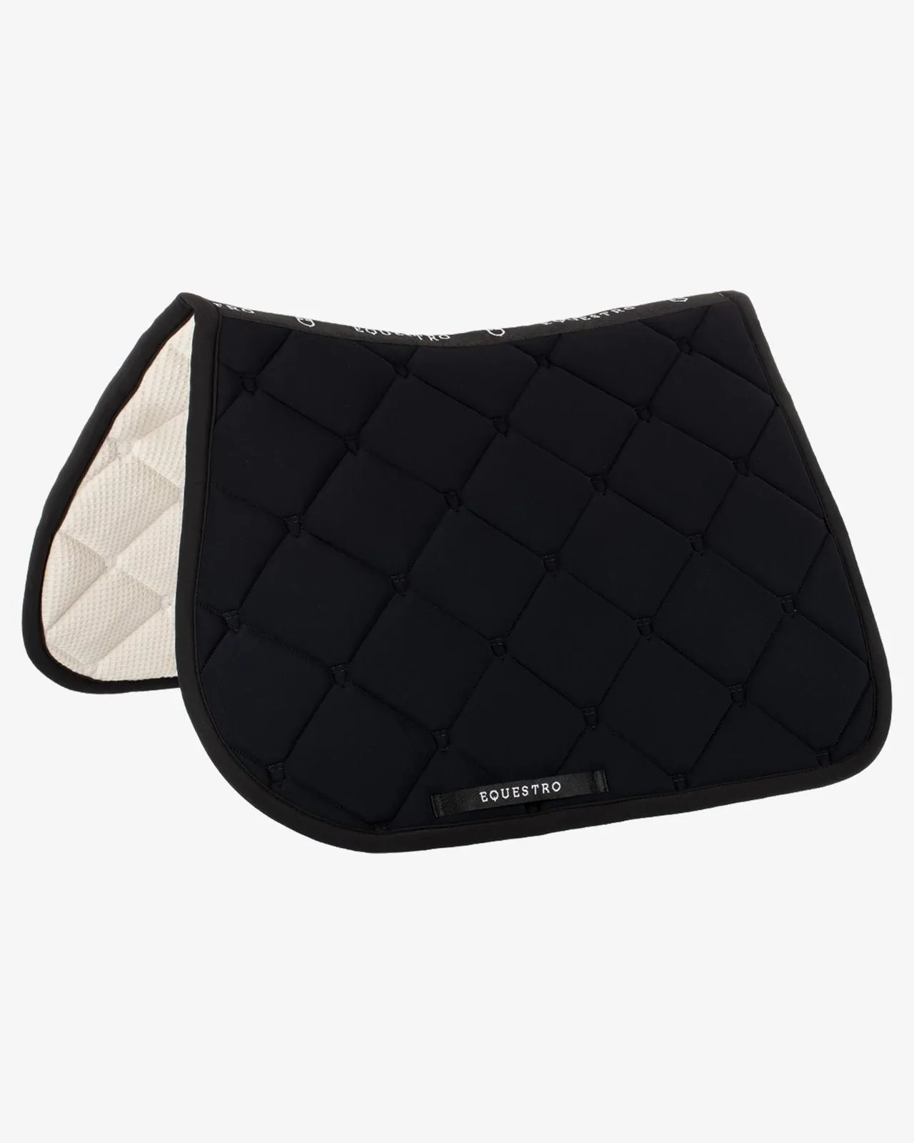 Equestro Multi Logo Quilted Saddle Pad - Jumping