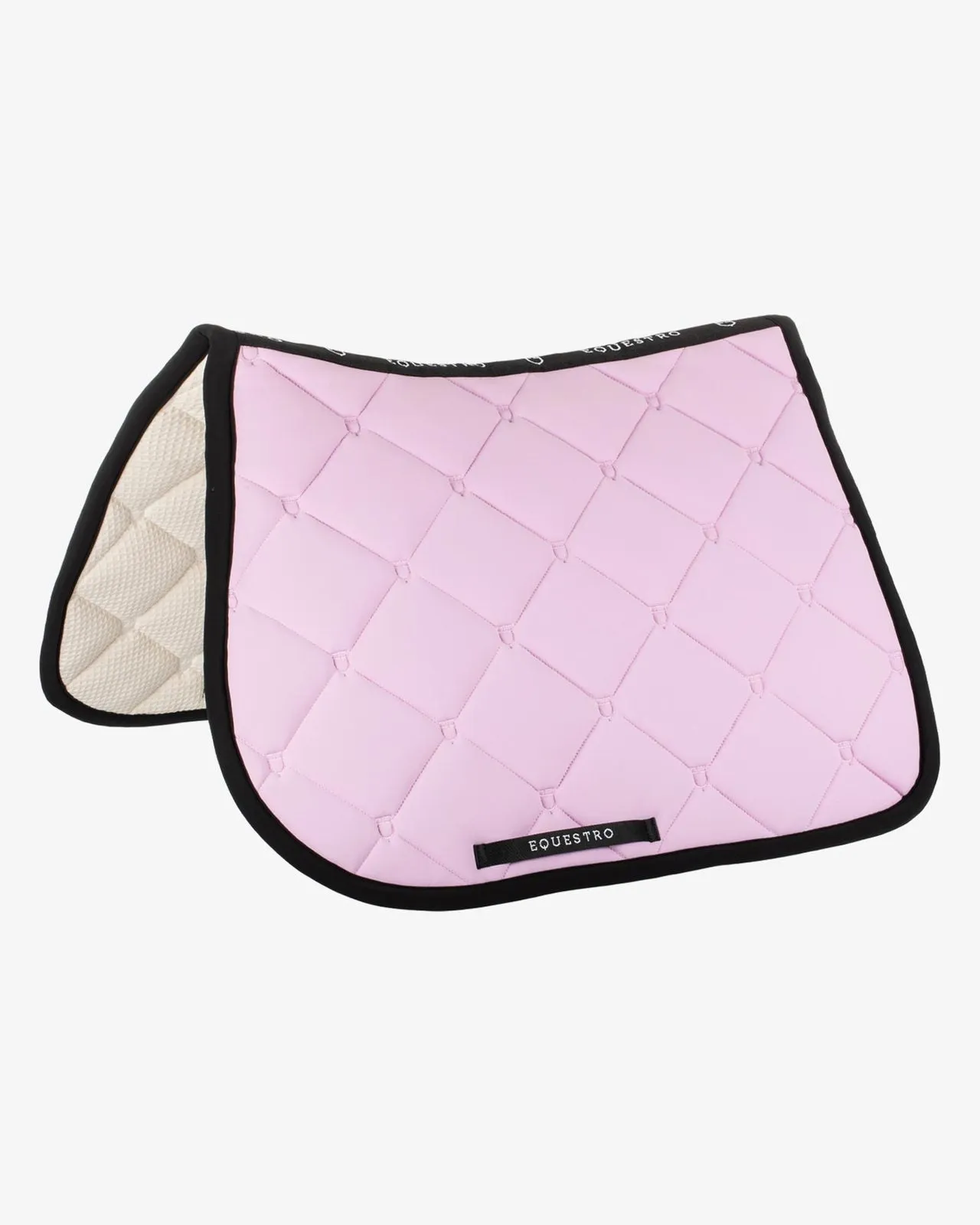 Equestro Multi Logo Quilted Saddle Pad - Jumping