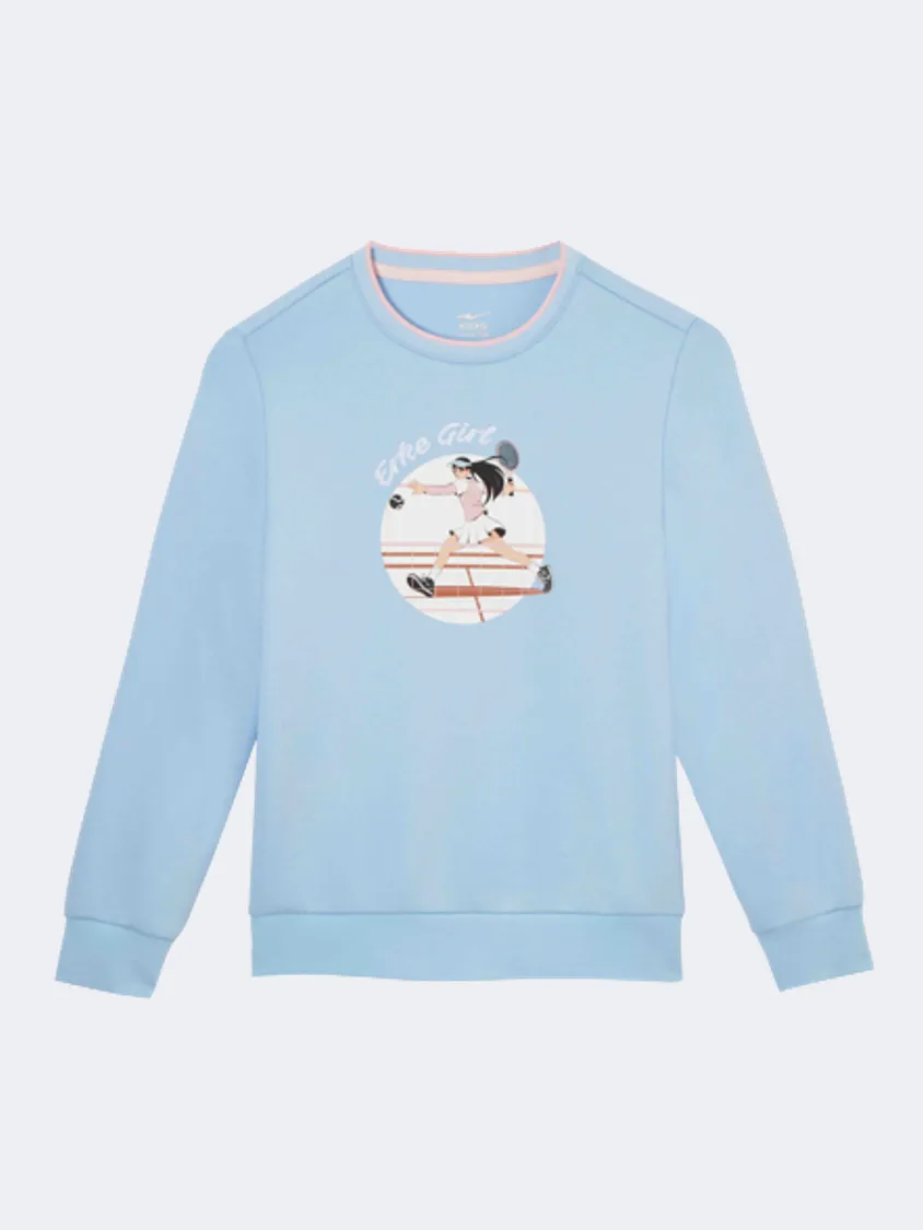 Erke Pullover Kids-Girls Lifestyle Sweatshirt Blue