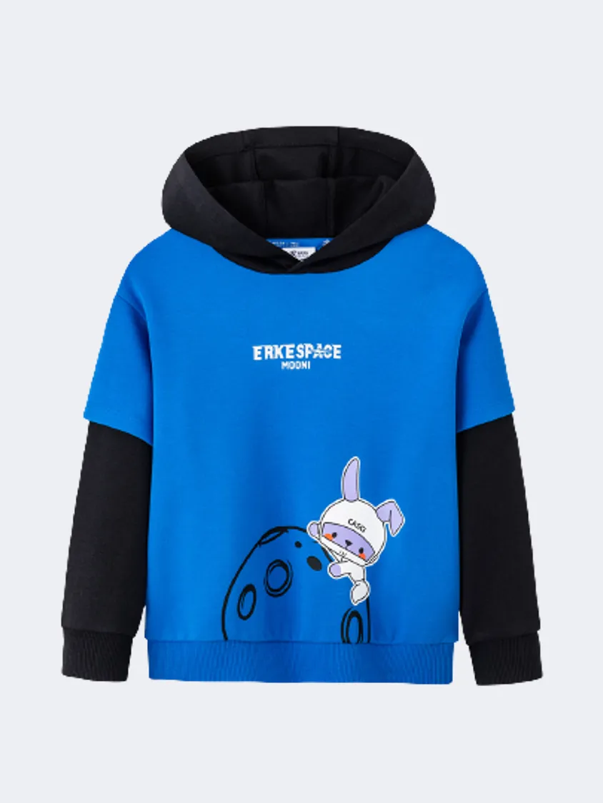 Erke Pullover Little-Boys Lifestyle Hoody Blue/Black