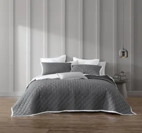 Essex Bedspread Range Charcoal