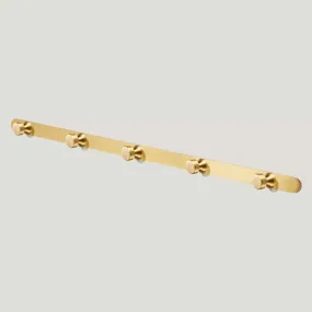 FELIX Metal Wall Mounted Coat Rack - Brass