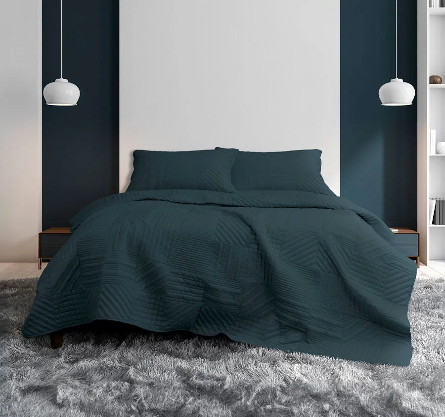 Finley Coverlet Set Navy