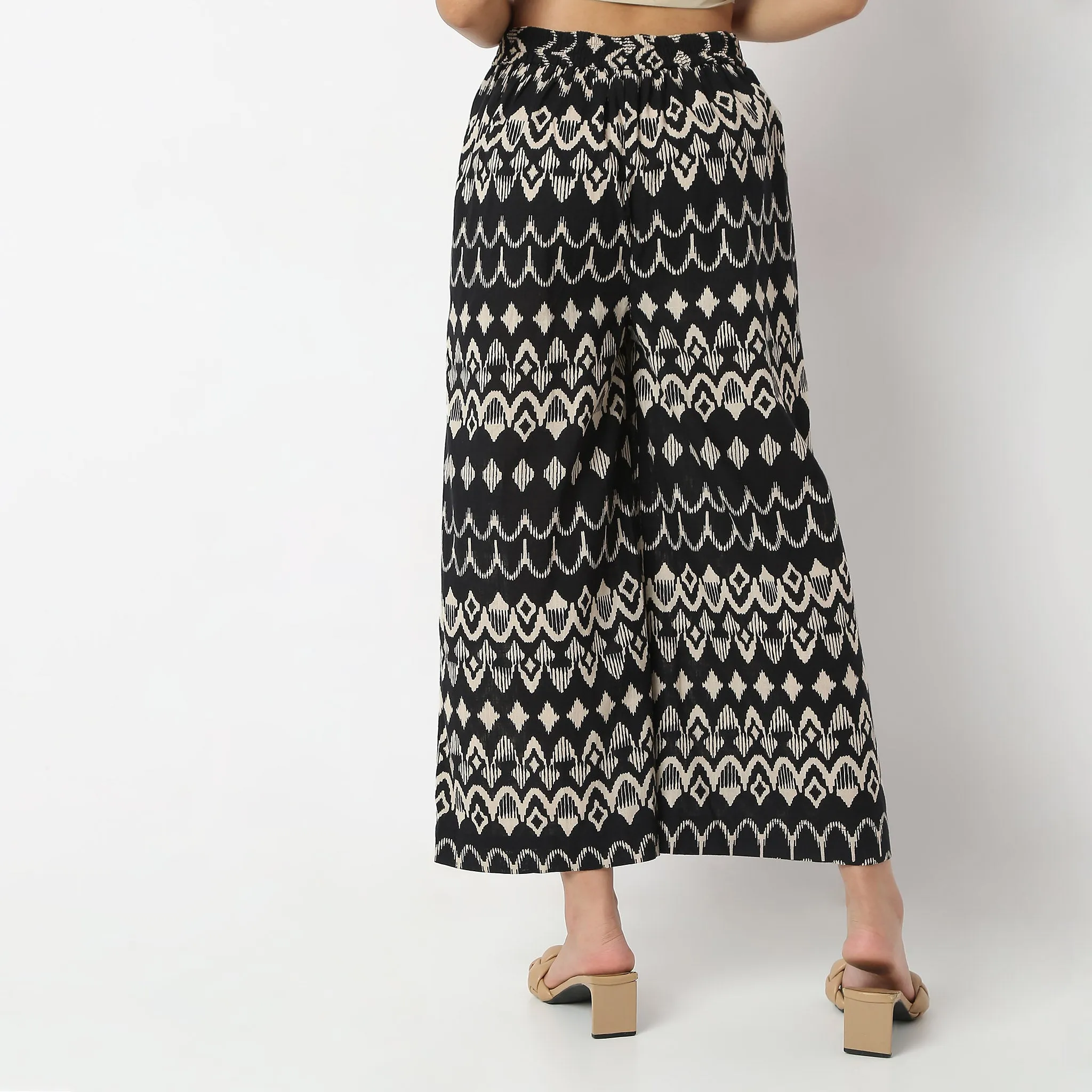 Flare Fit Printed Ankle Length Culottes