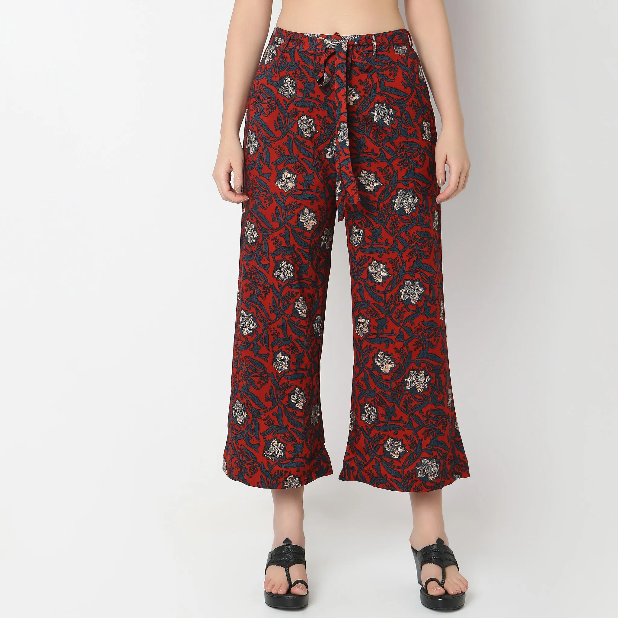 Flare Fit Printed Culottes