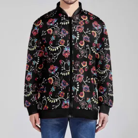 Floral Danseur Youth Zippered Collared Lightweight Jacket