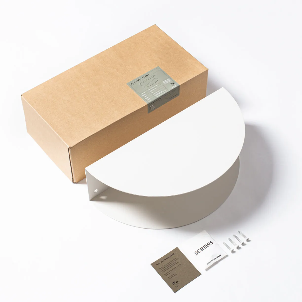 FOLD Bedside Table ∙ White