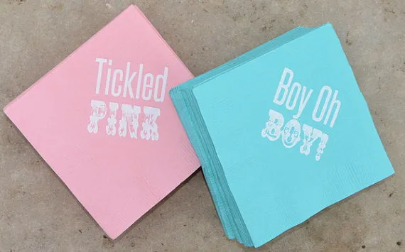 Gender Reveal Party Napkins