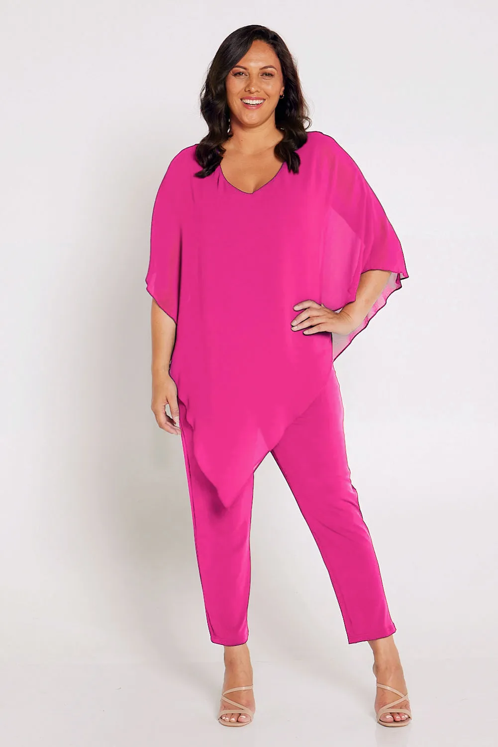 Gianna Pants Petite - Hot Pink