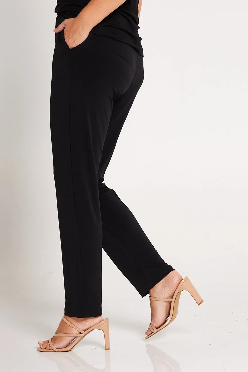 Gianna Pocket Pants - Black