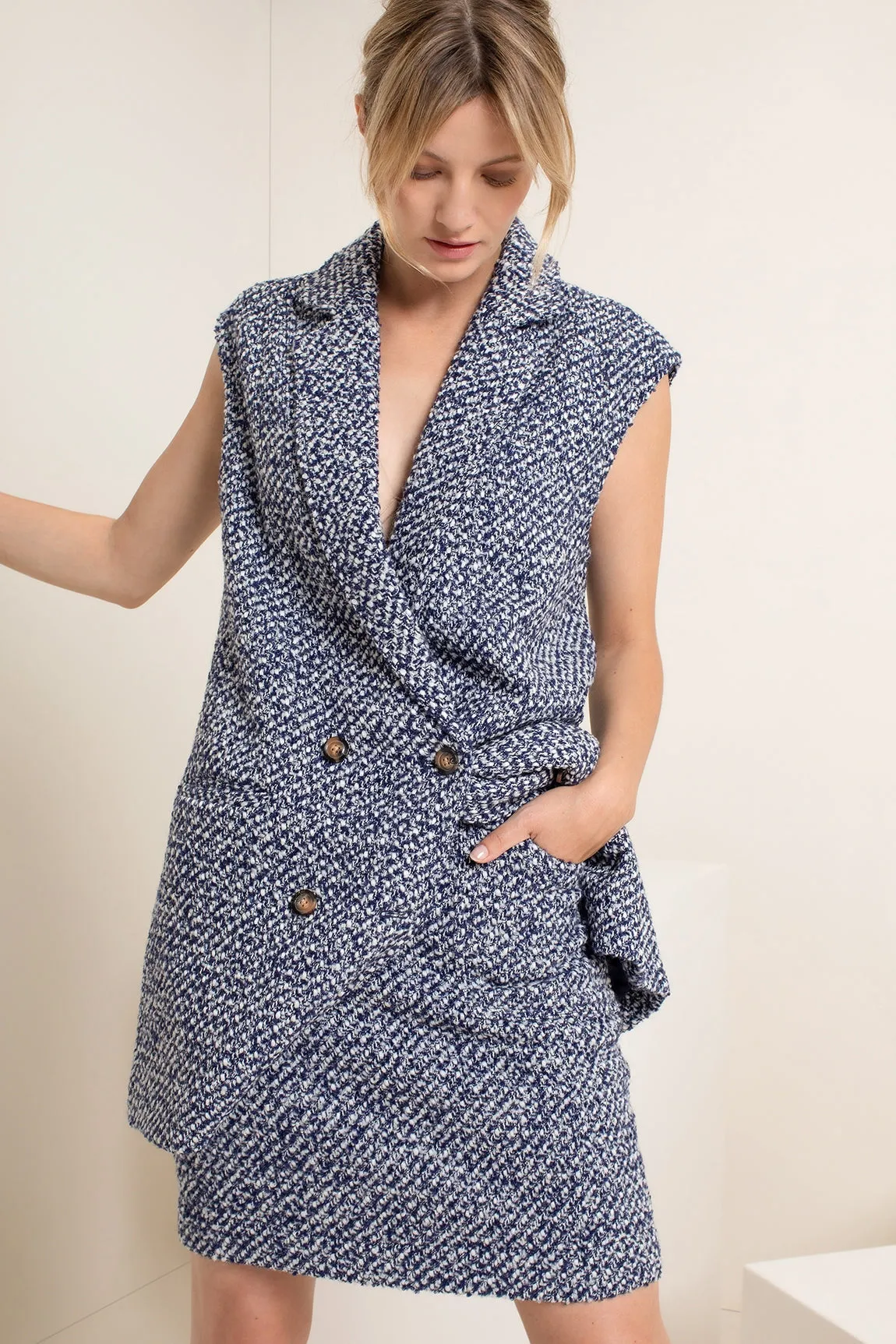 Gilet Katrin - Navy Melange