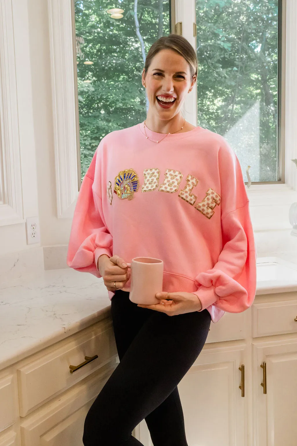 GOBBLE PINK PULLOVER