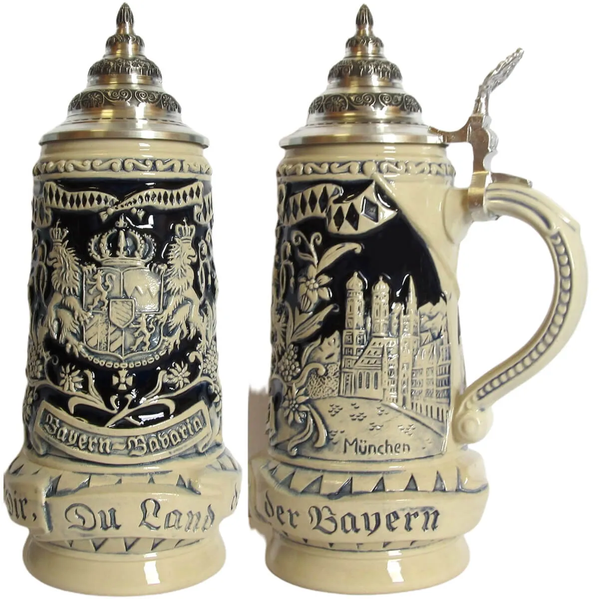 Gray Bavaria Stein .5L