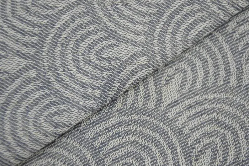 Gray Waves 100% Cotton Towel