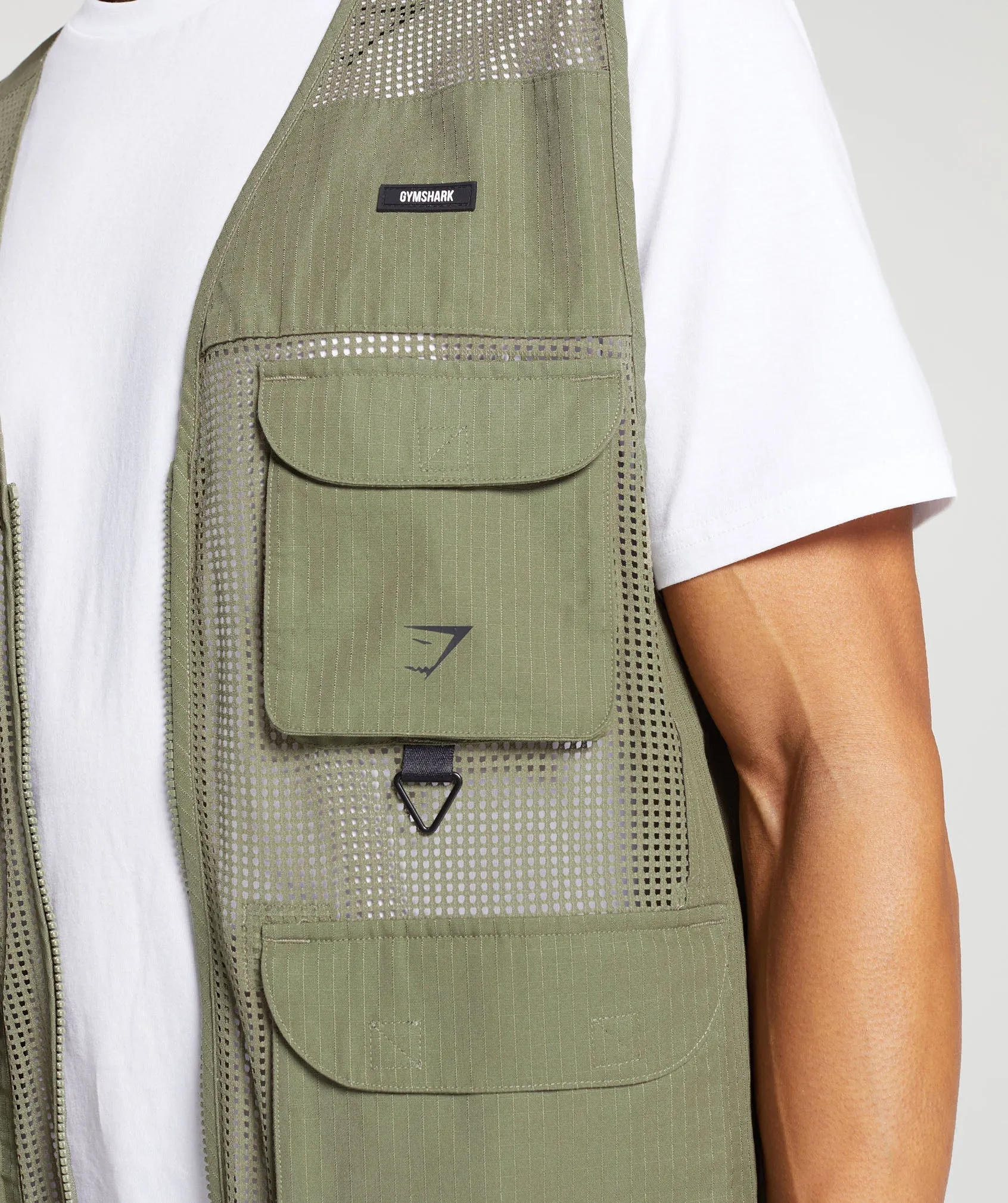 Gymshark Woven Vest - Utility Green