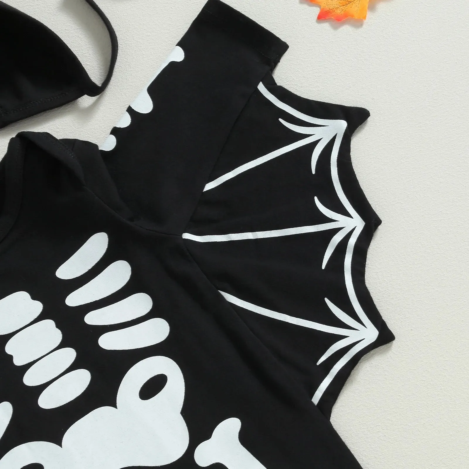 Halloween Baby Boy Bat Jumpsuit Newborn Infant Toddler Romper Long Sleeve Playsuit Costumes 0-24M