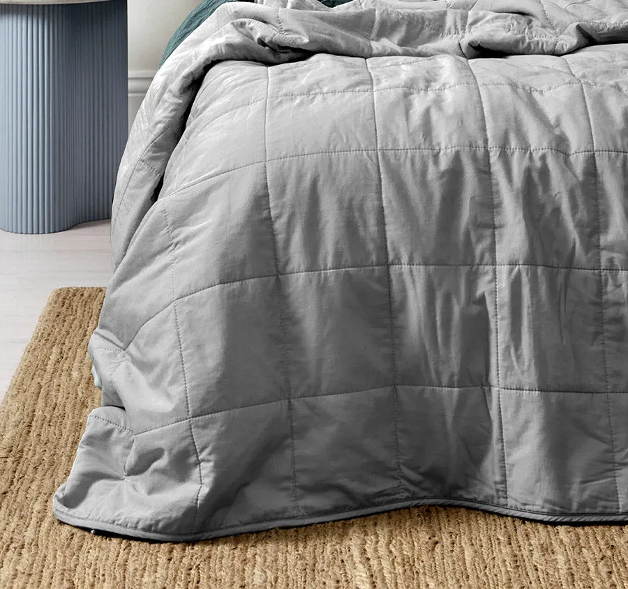 Halo Organic Cotton Coverlet Pebble