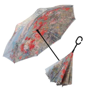 Hassam Celia's Garden Floral Reverse Umbrella A version