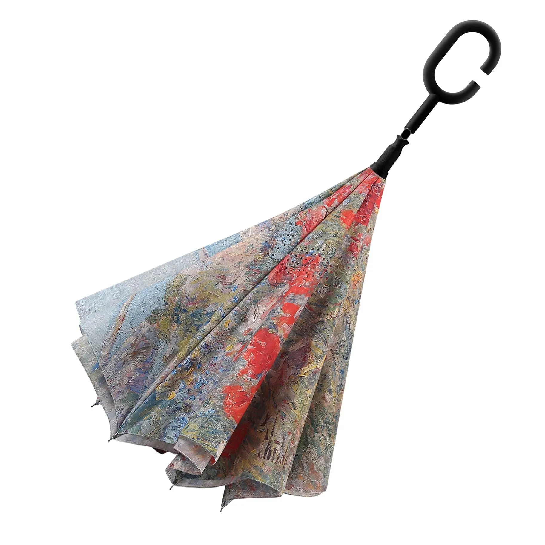 Hassam Celia's Garden Floral Reverse Umbrella A version