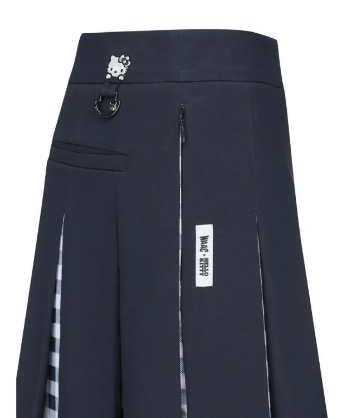 [HelloKitty x WAAC] Women's Pleated Culottes Skirt