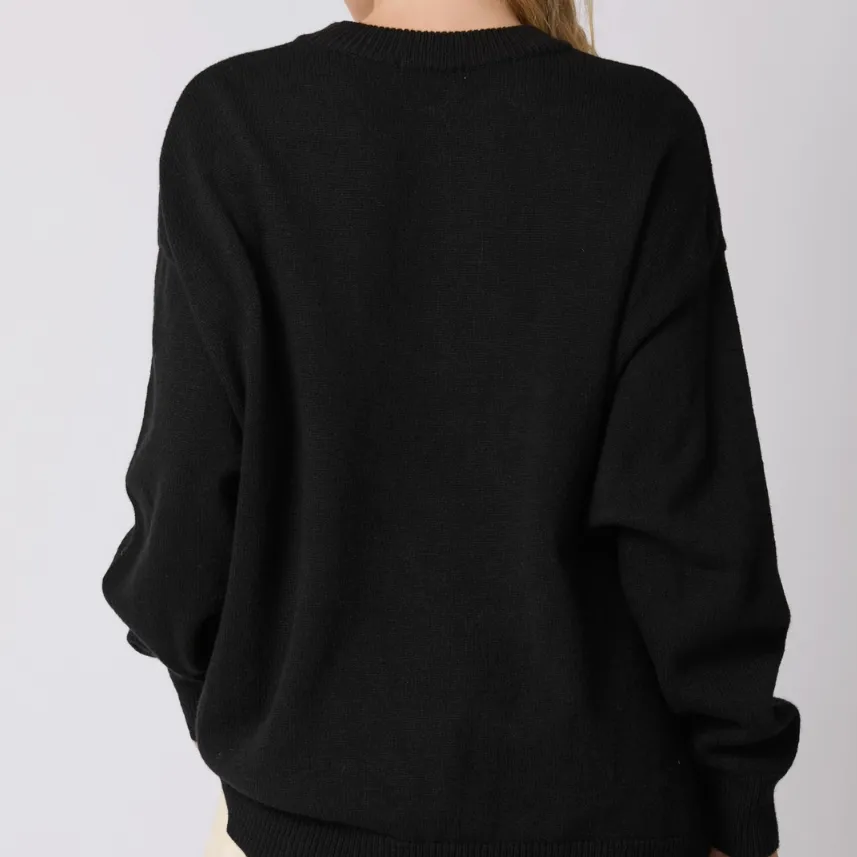 Hocus Pocus Embroidered Loose Fit Sweater