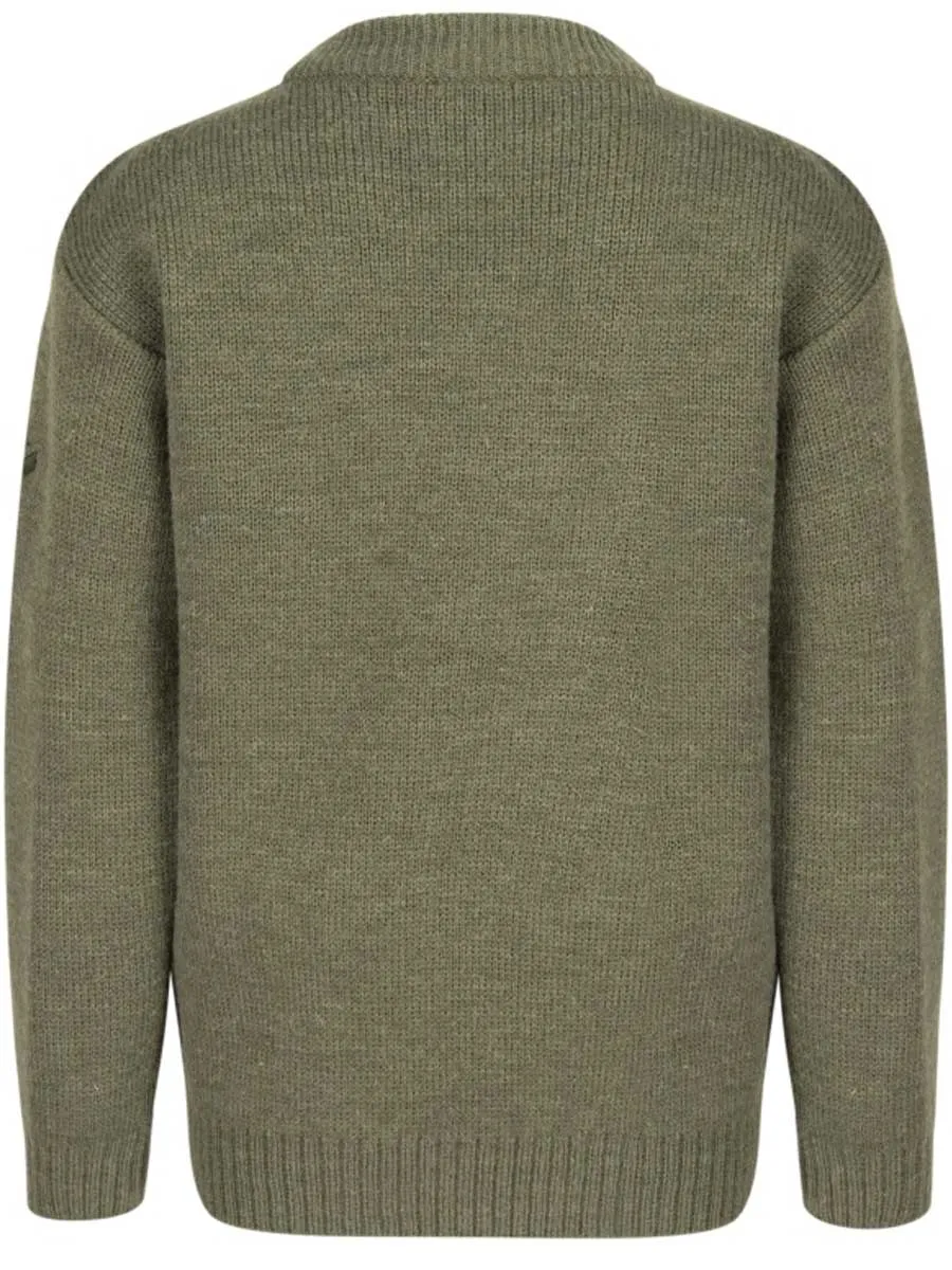 HOGGS OF FIFE Melrose Junior Hunting Pullover - Soft Marled Green