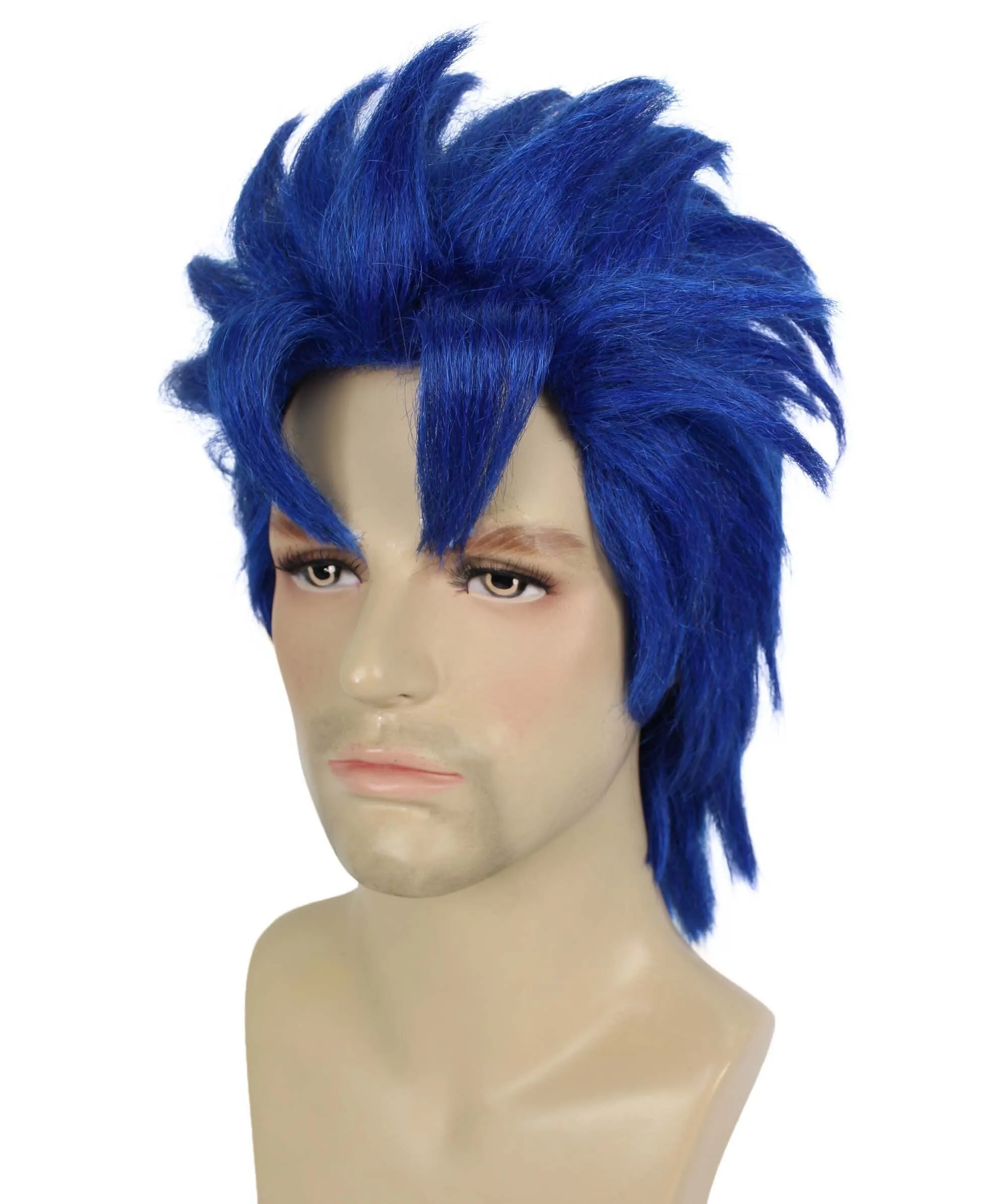 HPO Adult Men’s Adventure Anime Character Wig, Perfect for Halloween and Cosplay, Flame-retardant Synthetic Fiber