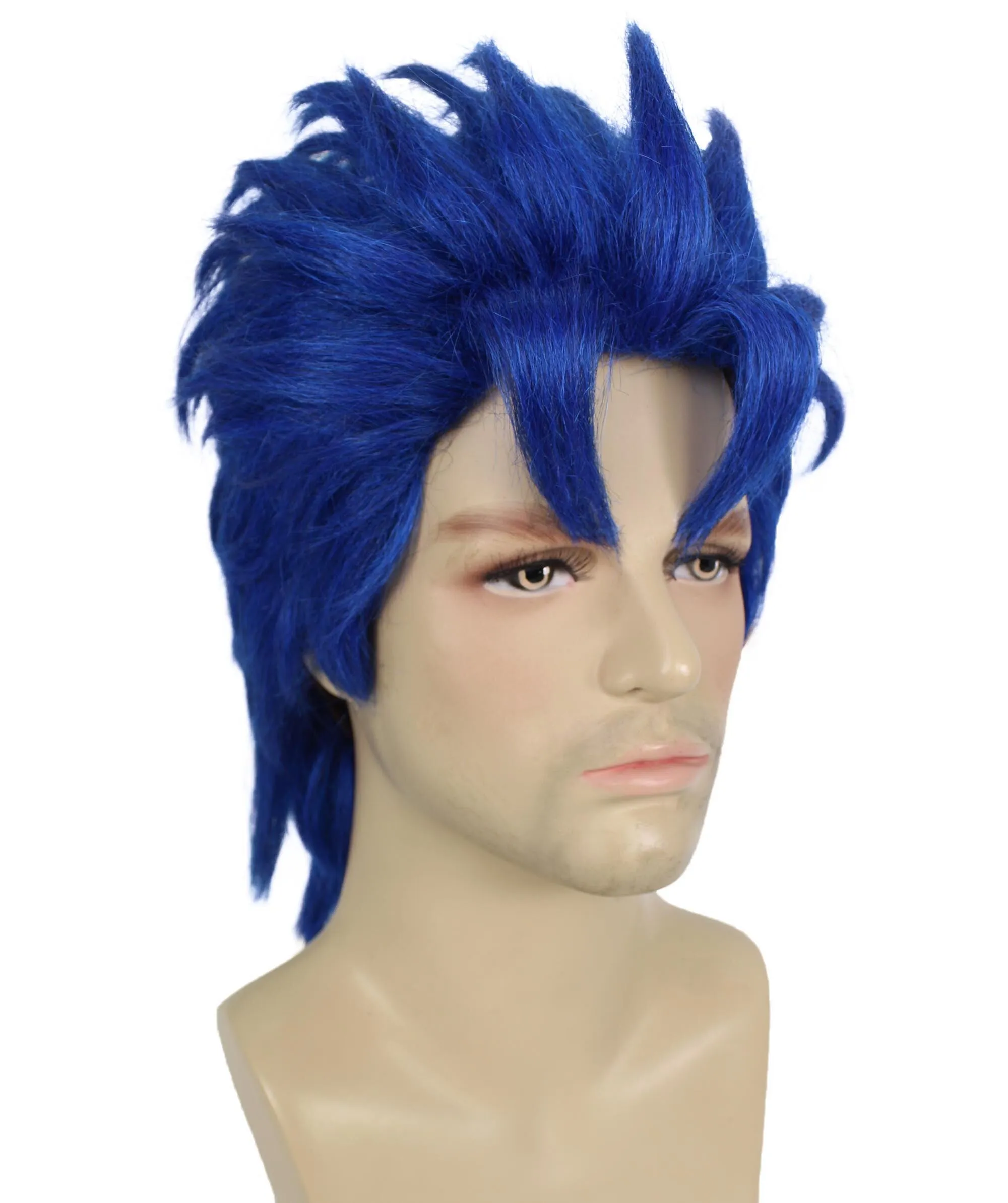 HPO Adult Men’s Adventure Anime Character Wig, Perfect for Halloween and Cosplay, Flame-retardant Synthetic Fiber