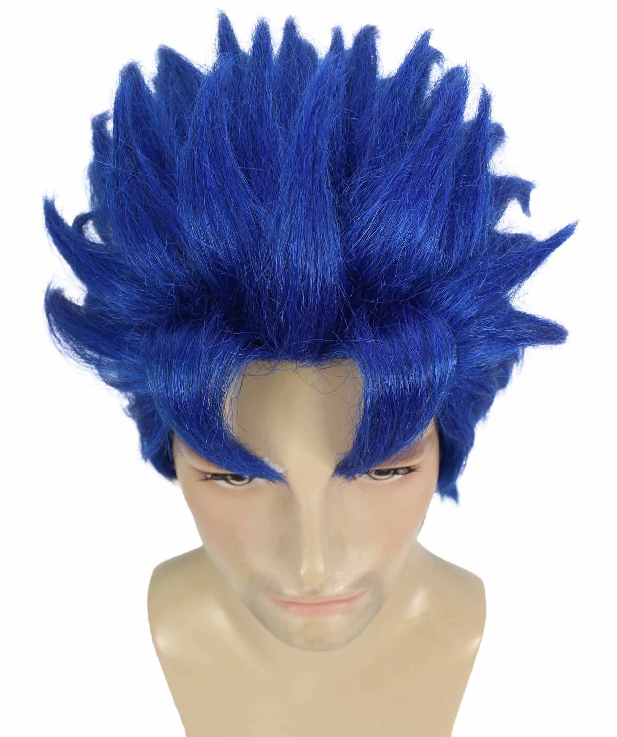 HPO Adult Men’s Adventure Anime Character Wig, Perfect for Halloween and Cosplay, Flame-retardant Synthetic Fiber