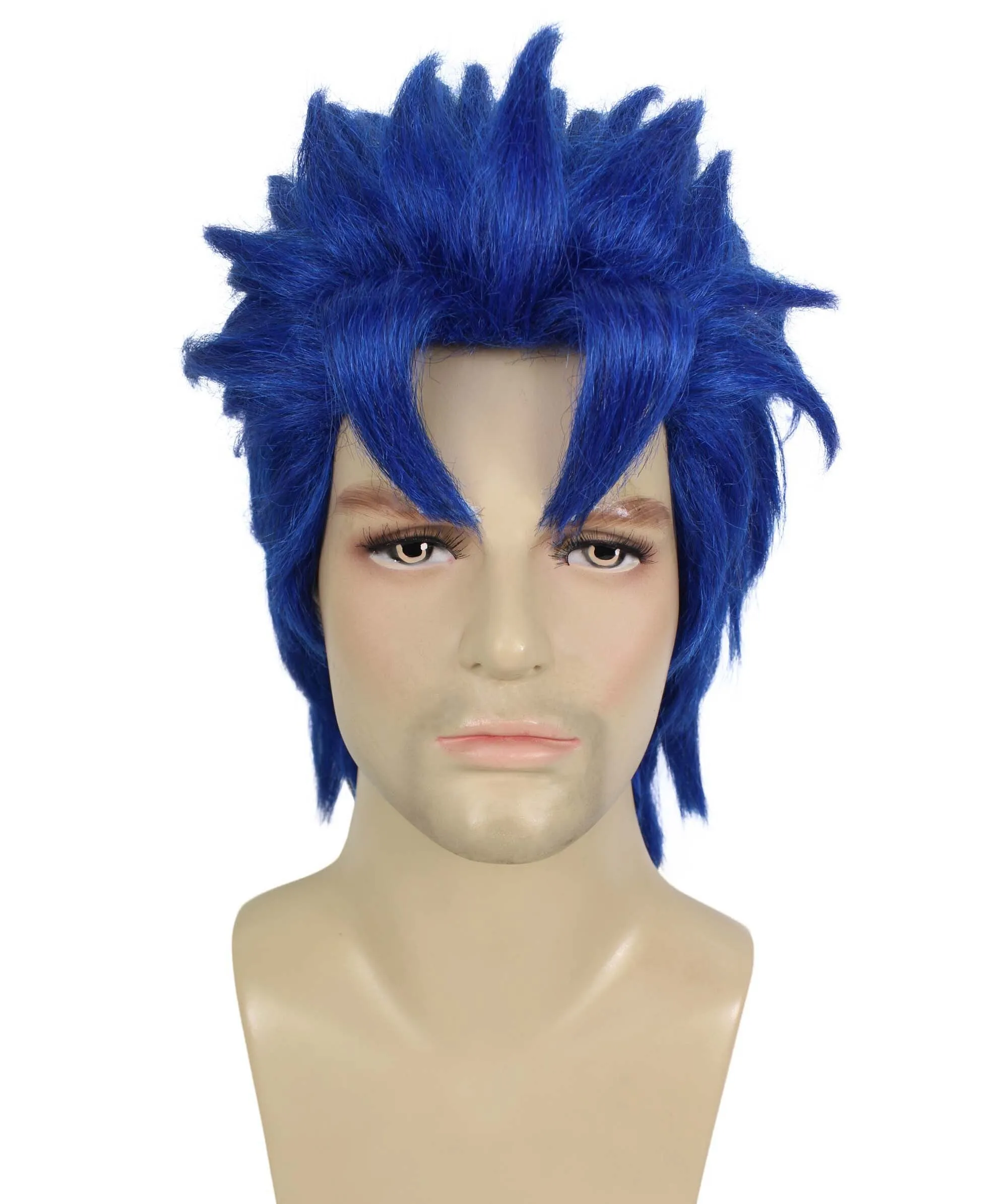 HPO Adult Men’s Adventure Anime Character Wig, Perfect for Halloween and Cosplay, Flame-retardant Synthetic Fiber